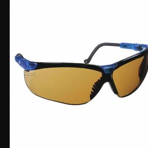 HONEYWELL S3241X Safety Glasses, Wraparound Frame, Half-Frame, Blue, Blue, M Eyewear Size, Unisex | CR4DKE 3WLW1