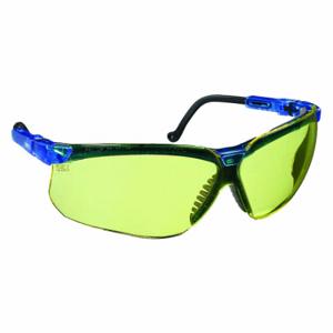 HONEYWELL S3242 Safety Glasses, Wraparound Frame, Half-Frame, Blue, Blue, M Eyewear Size, Unisex | CR4DKD 6XF83