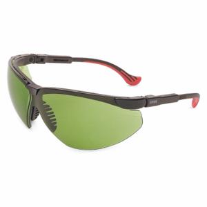 HONEYWELL S3305HS Safety Glasses, Wraparound Frame, Half-Frame, Black, Black, M Eyewear Size, Unisex | CR4DJJ 55TA63