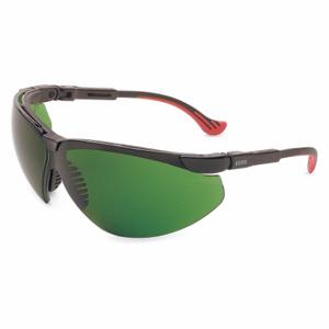 HONEYWELL S3306HS Safety Glasses, Wraparound Frame, Half-Frame, Black, Black, M Eyewear Size, Unisex | CR4DJA 55TA64