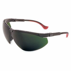 HONEYWELL S3307HS Safety Glasses, Wraparound Frame, Half-Frame, Black, Black, M Eyewear Size, Unisex | CR4DJB 55TA65