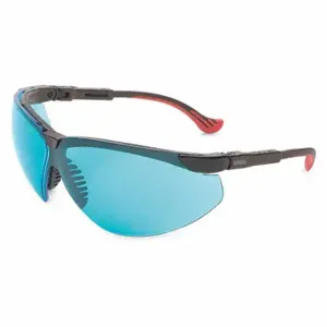 HONEYWELL S3312HS Safety Glasses, Wraparound Frame, Half-Frame, Sct-Blue, Black, Black, M Eyewear Size | CR4DLA 55TA69