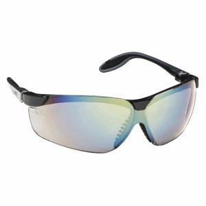 HONEYWELL S3703 Safety Glasses, Wraparound Frame, Half-Frame, Sct-Reflect 50, Black/Gray, Gray | CR4DLK 4UCJ3