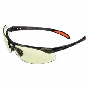 HONEYWELL S4206HS Safety Glasses, Wraparound Frame, Half-Frame, Sct-Low-Ir, Black, Black, Unisex | CR4DLG 55TA84