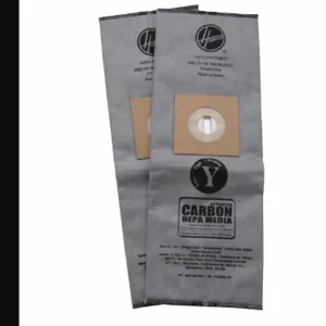 HOOVER AH10165 Vacuum Bag, Paper, 3-Ply, HEPA Bag Filtration Type | CE9CMC 55JE78