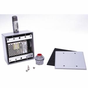 HUBBELL 190-002PS wetterfestes Netzteil-Set, Aluminium, adressierbarer, verstärkter Lautsprecher, 120 V | CV4JGH 46AX97