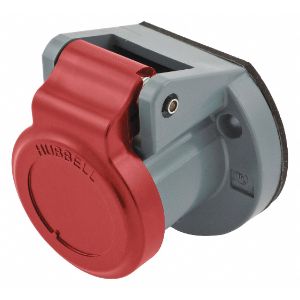 HUBBELL HBL15NCR Single Pole Connector Weather Cover Red | AF7BBX 20TP99