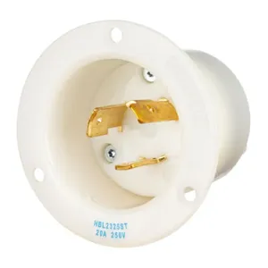 HUBBELL HBL2325ST Locking Receptacle, L6-20P, 20 A, 250V AC, 2 Poles | CR4FYY 797VC6