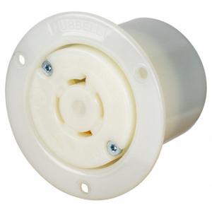 HUBBELL HBL2416ST Locking Receptacle, L14-20R, 20 A, 125/250V AC, White, 3 Poles, Shrouded | CR4FXQ 797VE2