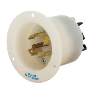 HUBBELL HBL2815ST Locking Receptacle, L21-30P, 30 A, 120/208V AC, 4 Poles | CR4FYK 797VA9