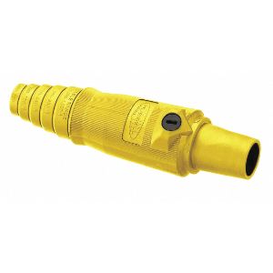 HUBBELL HBL400FY Einpoliger Steckverbinder, weiblich, gelb | AF7BDH 20TR57