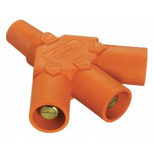 HUBBELL HBLF3MO Single Pole Connector Tri Tap Orange | AF7BGN 20TT44