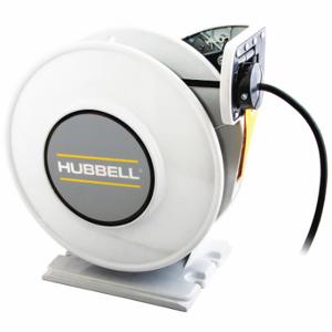 HUBBELL HBLI45164 WIRING DEVICE-KELLEMS Extension Cord Reel, Flying Lead, Flying Lead, Flying Lead, White | CR4FUX 56ED21
