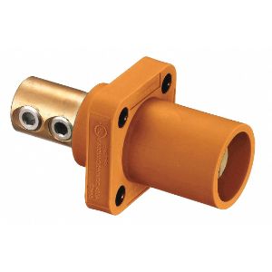 HUBBELL HBLMRO Single Pole Connector Receptacle Orange | AF7BDT 20TR68