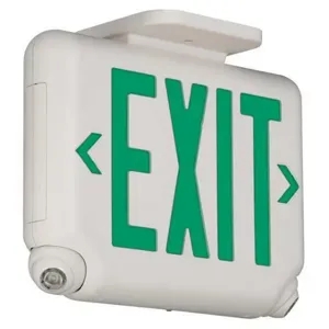 HUBBELL LIGHTING - DUAL-LITE EVCUGWD4 Exit Sign with Emergency Lights LED Green | AH2GAT 26UX11