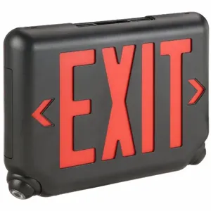 HUBBELL LIGHTING - DUAL-LITE EVCURBD Exit Sign with Emergency Lights 1.65W | AH3QCD 32WU10