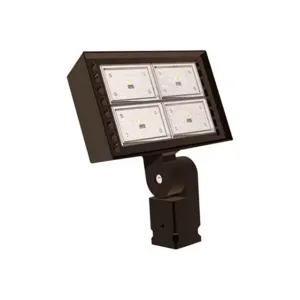 HUBBELL LIGHTING - OUTDOOR RFL4-120-5K-K Floodlight, 14700 Lumens, 124W, 120 to 277V AC, No Sensor Included | CJ2FPC 56DZ65