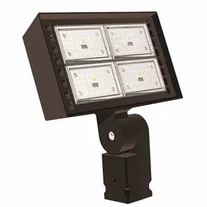 HUBBELL LIGHTING - OUTDOOR RFL4-120-4K-K Floodlight, 15000 Lumens, 124W, 120 to 277V AC, No Sensor Included | CJ2FPD 56DZ64