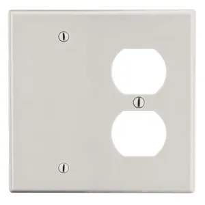 HUBBELL P138LA Toggle Switch Wall Plate, Plastic, Light Almond, 1 Outlet Openings, 0 Switch Openings | CR4GDK 784FE9