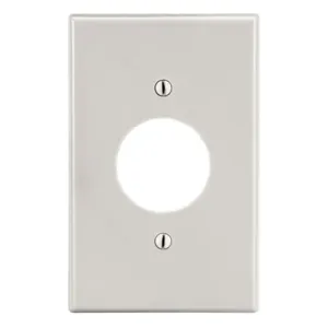 HUBBELL P7LA Opening Wall Plate 1.4 Inch Size, Single Circular Opening, Plastic, Light Almond | CR4GAC 784FG5