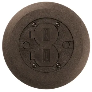 HUBBELL PFBCBRA WIRING DEVICE-KELLEMS Cover And Flange For Plastic Floor Box P | CP3NXY 24X569