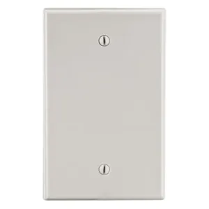 HUBBELL PJ13LA Blank Wall Plate, Blank, Plastic, Light Almond, 0 Outlet Openings, 0 Switch Openings | CR4FQH 784FH0