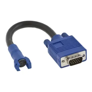 HUBBELL PREMISE WIRING 15MP6P1 Vga Connector 15-pin To 8-pin Blue | AA6YDX 15D956