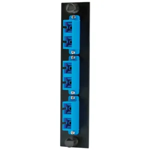 HUBBELL PREMISE WIRING FSPSCDS3B Fiber Adapter Panel 6 Fiber Blue Duplex | AF7TCR 22LU61