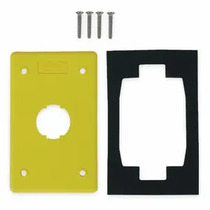 HUBBELL PREMISE WIRING HI114PY Wall Plate 1-port 1-gang | AE9JXV 6KB37