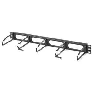 HUBBELL PREMISE WIRING HM14 Single Side Horizontal Ring Manager, Cabinets/Racks/Swing Rack, Black, Rack Mount | CJ3JHY 46AY15