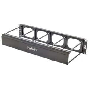 HUBBELL PREMISE WIRING HM27C Single Side Horizontal Ring Manager, Cabinets/Racks/Swing Rack, Black | CJ3JJB 46AY22