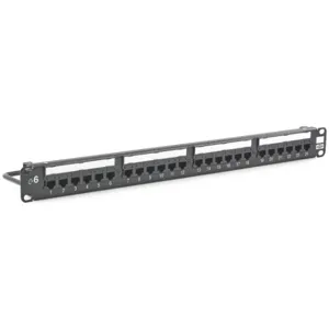 HUBBELL PREMISE WIRING HP624 Patch Panel, Flat Panel, 110 Type, 24 Ports, Steel | CJ2ZLJ 46AY31