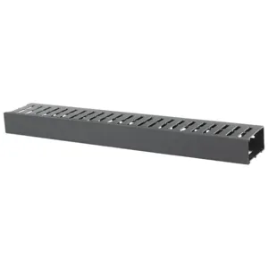 HUBBELL PREMISE WIRING HSD13 Single Side Horizontal Finger Manager, Cabinets/Racks/Swing Rack, Black | CJ3JHU 46AY12