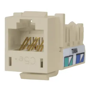 HUBBELL PREMISE WIRING HXJ5EOW Jack White Cat5e Rj45 | AE4MUD 5LV61