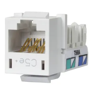 HUBBELL PREMISE WIRING HXJ5EW Jack White Cat5e Rj45 | AE9UJR 6MJ30