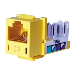 HUBBELL PREMISE WIRING HXJ6Y Jack Yellow Cat6 Rj45 | AD2TDU 3TY73