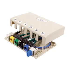 HUBBELL PREMISE WIRING ISB6OW Surface Mount Box 6 Ports White | AF7TEH 22LV08