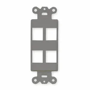 HUBBELL PREMISE WIRING ISF4GY Outlet Frame 4 Port | AE9JXJ 6KB24