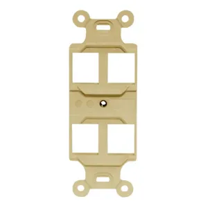 HUBBELL PREMISE WIRING Q106E Outlet Frame 4 Port | AE9JXN 6KB28