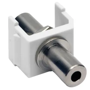 HUBBELL PREMISE WIRING SF35FFW Snap Fit Keystone Stereo Jack F/F | AA6YDG 15D932