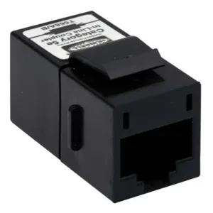 HUBBELL PREMISE WIRING SFC5EBK AV Connector 5E Black | AA2PTF 10X323