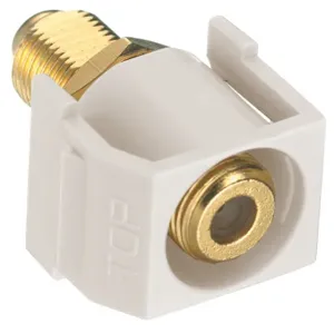 HUBBELL PREMISE WIRING SFGRFOW Snap Fit Connector White F Connect | AF7TEV 22LV27