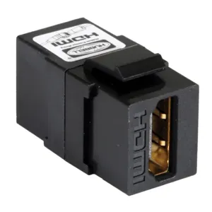 HUBBELL PREMISE WIRING SFHC14BK Snap Fit Connector Black Keystone | AF7TEX 22LV29