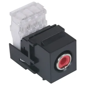 HUBBELL PREMISE WIRING SFRC110R RCA 110 AV Connector Punch Down Red | AA6YDB 15D921