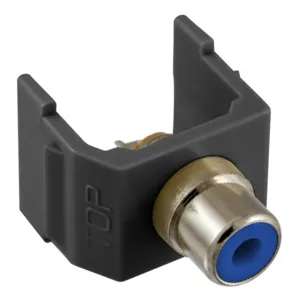 HUBBELL PREMISE WIRING SFRCBBK Snap Fit Connector Blue/black Rca/solder | AF7TEZ 22LV31