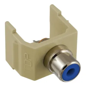 HUBBELL PREMISE WIRING SFRCBEI Snap Fit Connector Blue/ivory Rca/solder | AF7TFA 22LV32