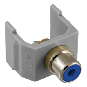 HUBBELL PREMISE WIRING SFRCBGY Snap Fit Connector Blue/gray Rca/solder | AF7TFF 22LV37