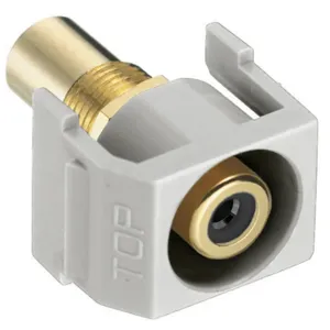 HUBBELL PREMISE WIRING SFRCBKROW Snap Fit Connector Black/White RCA/RCA Recd | AF7TBC 22LV49