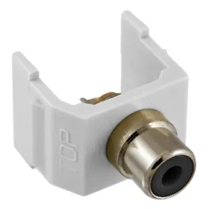 HUBBELL PREMISE WIRING SFRCBKW Snap Fit Connector Black/white Rca/solder | AF7TBE 22LV51