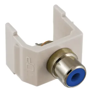 HUBBELL PREMISE WIRING SFRCBOW Snap Fit Connector Blue/white Rca/solder | AF7TBF 22LV52